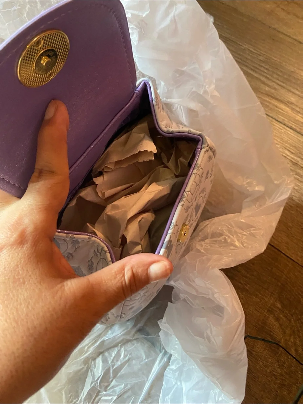 Loungefly Lilac and White Wicked Mini Backpack